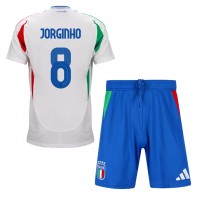 Camisa de time de futebol Itália Jorginho Frello #8 Replicas 2º Equipamento Infantil Europeu 2024 Manga Curta (+ Calças curtas)